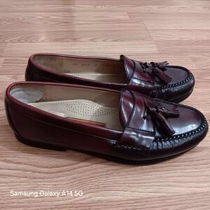 Cole Haan City Burgundy Loafers Men's 10E Leather Tassel
